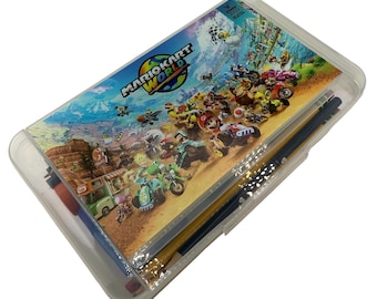 Large Capacity Kids Pencil Case – Mario Kart World Theme Kids School Case