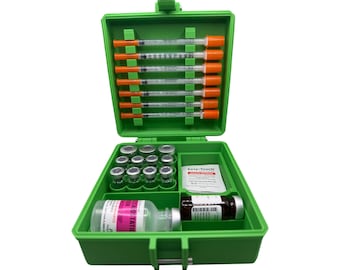 Peptide case Storage Box For Travel & Alcohol Pads Organizer for Peptides, Insulin, TRT, Botox,  Insulin