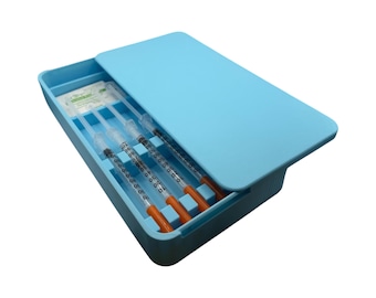 Syringe Holder Case | Storage Box for New or Preloaded Syringes, Botox, Filler, TRT Insulin & Peptides Syringe Holder.