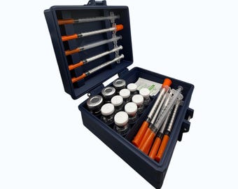 Peptide case Storage Box Vial Holder, Vials Organizer for 3ml and 5ml vial