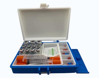 3D Printed Vial and Syringe Storage Case: Peptide, TRT, LIPO-C Organizer