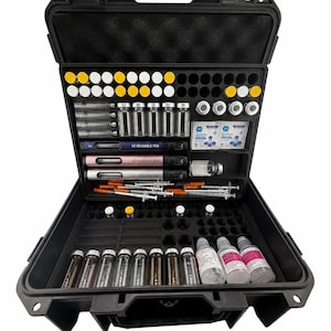 V2 Pen and Vial Storage Case – Peptide, Syringe, Supplies Organizer Holder