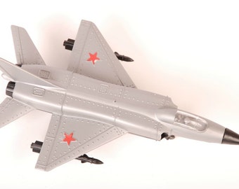 1990s Vintage Soviet Russian Army Collectible Military Fighter Model Toy