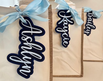 Embroidery Bag Tag | Personalized Backpack Name Tag