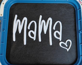 Mama Heart 3D Puff Embroidery Design | Sweatshirt Foam File (Instant Download)