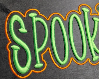 Spooky Puff Embroidery Design | Halloween 3d Foam Embroidery Files
