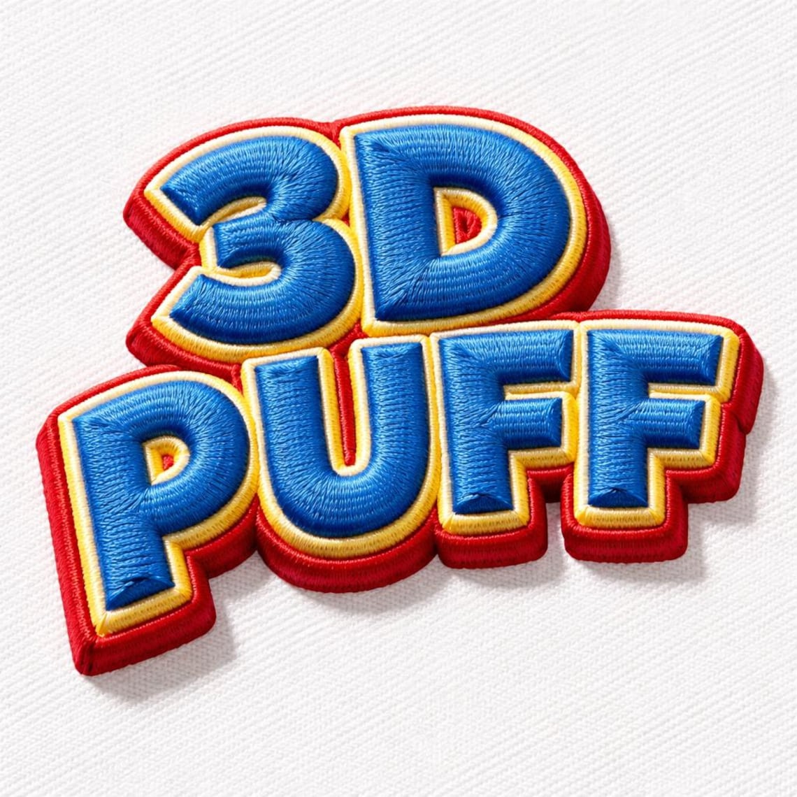Custom 3D Puff Digitizing Embroidery Services, Foam Embroidery - Etsy