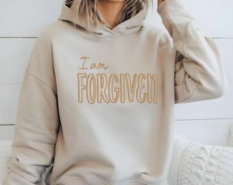 I Am Forgiven Embroidery Design · Christian Machine Embroidery File · Instant Download