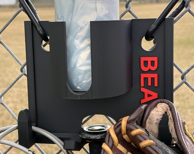 Featured listing image: Custom Baseball Dugout Organizer • 3D Printed Baseball Softball Bat & Helmet Holder •