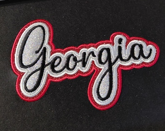 State of Georgia Embroidery Files, Quick stitch applique, Instant Download