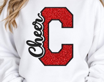 Cheer Knockout Applique Files | Cheer Cutout Embroidery Designs