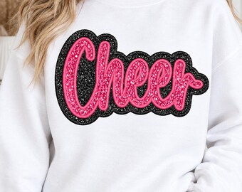 Glitter Embroidery Applique | Cheer Duo Applique Designs