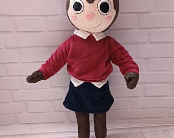 Custom plush toy, hedgehog, summer camp, 40 cm