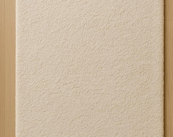 Hand Tufted Wool Rug: Minimalist Cream Plush Carpet for living room bedroom decor