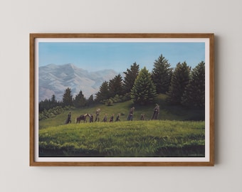 The Fellowship Art Print, A3 or A4