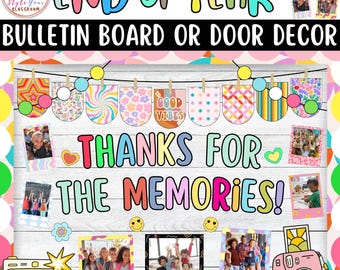 Thanks For The Memories!: End of Year Photo Bulletin Board or Door Decor Kit