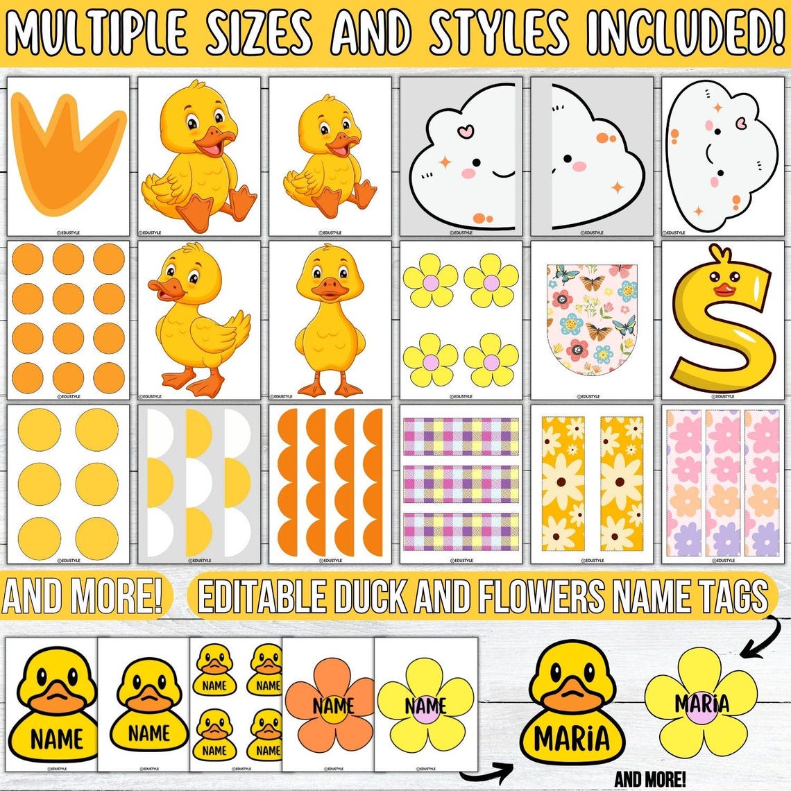 Duck Spring Bulletin Board Kit: Classroom Door Decor (digital Download ...