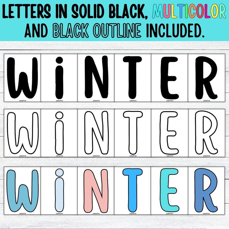 Penguin New Year Bulletin Board Kit: Winter Door Decor (digital ...