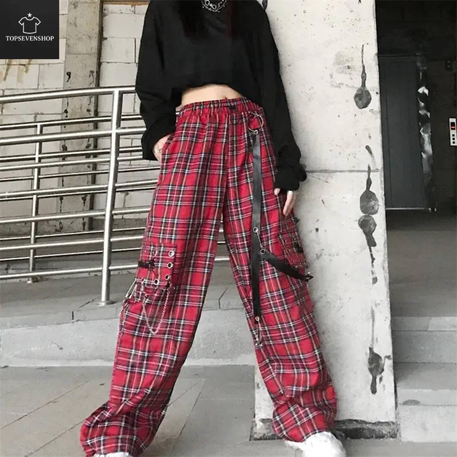 Cropped Tartan Cigarette Pants Hell Bunny Peebles 50s Cigarette Capri Cropped Trousers Retro