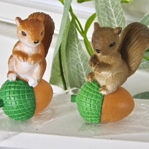 Squirrels Resin Miniature Fairy Garden Figurine Animal