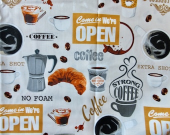 Cotton Fabric Coffee Shop Whistler Studio Windham Fabrics by the 1/2 yard