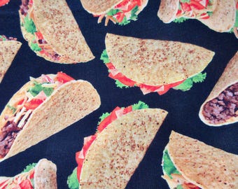 Food Taco Cotton Fabric Cooking Timeless Treasures by the  1/2 yard