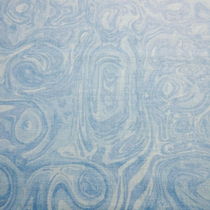 Cotton Fabric Sky Blue Swirl Marbella Benartex by the 1/2 yard