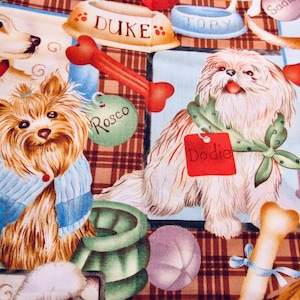 Dogs Fabric Fat Quarter
