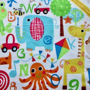 Flannel Fabric Colorful Kid by the yard