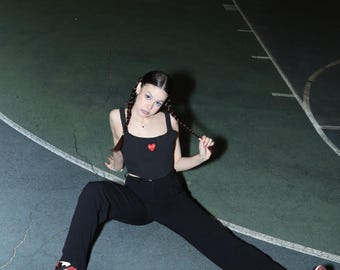 Original  Comme des Garçons Play canvas upcycle corset
