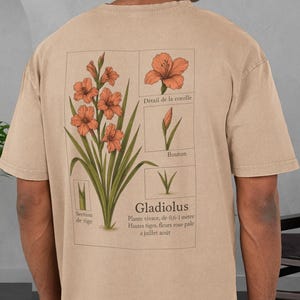 Zuurgewassen bloemenshirt heren, vintage bloemenshirt, oversized zomertop, cadeau voor plantenliefhebbers, casual dagelijks gebruik
