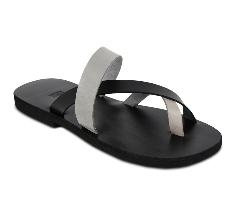 HOLIDAY Men leather handmade sandals/ cool summer slides/ Etsy