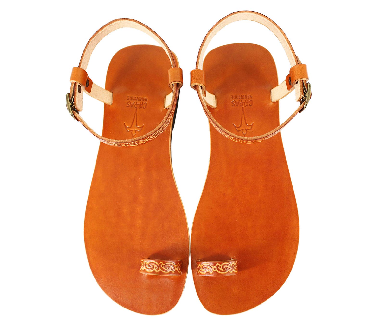 DREAM barefoot sandals/ ankle strap sandals/ toe ring Etsy