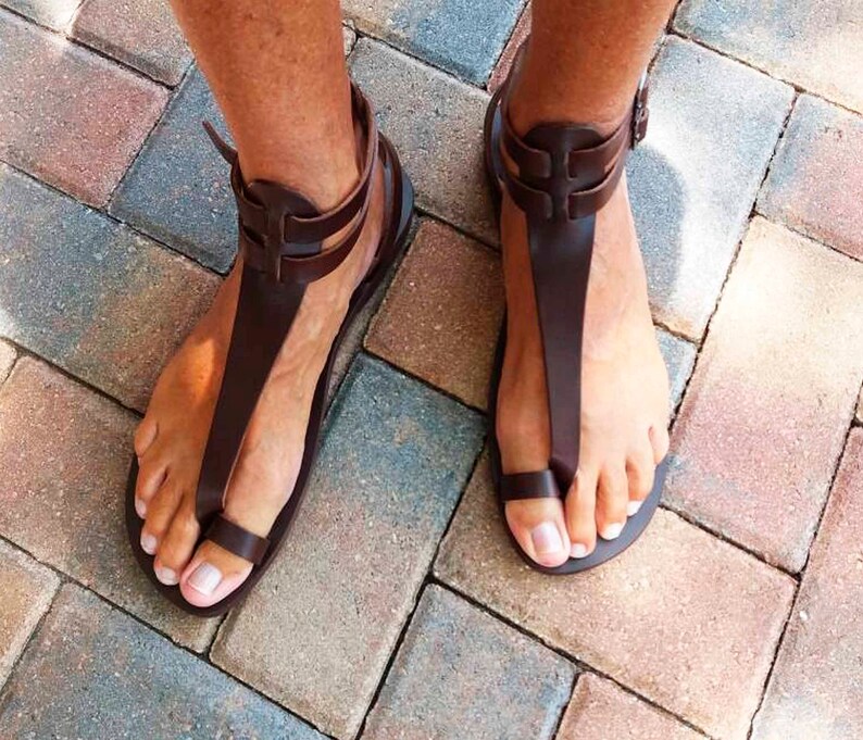 M.V. MenGladiator thong sandals/handmade leather Etsy