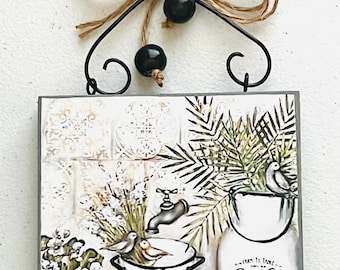 Modern Farmhouse Decorative Wood Wall Hanger