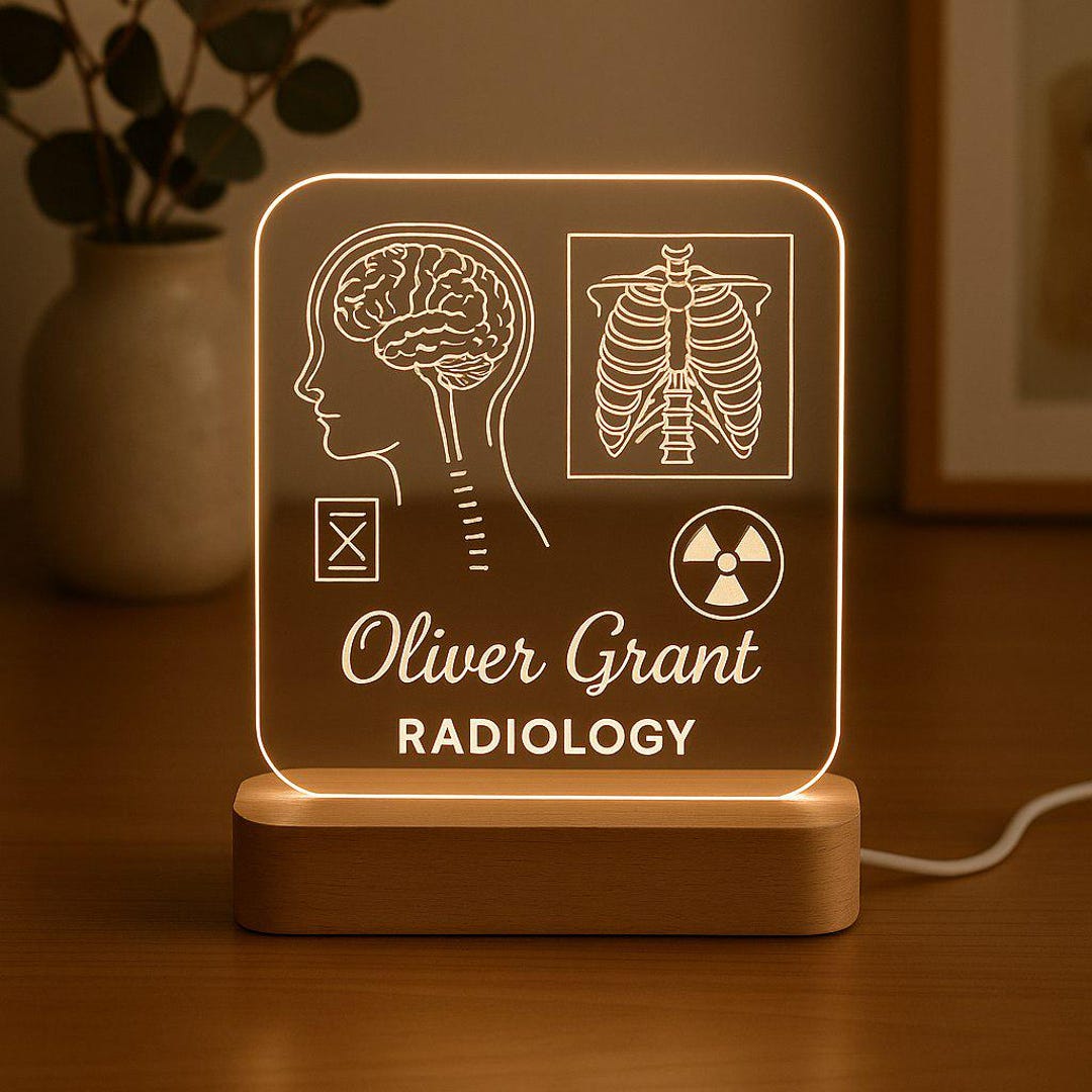 Radiologist Custom Night Light Personalized LED Gift With Laser ...