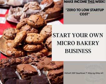 PDF du plan d'affaires de la petite boulangerie - Guide de démarrage à téléchargement immédiat - Modèle modifiable pour petite entreprise