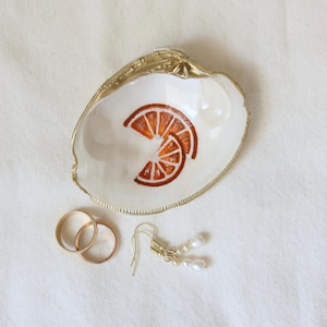 Hand-Painted Shell Trinket Dish