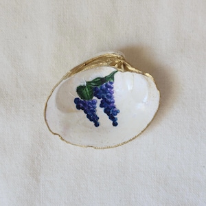 Hand-Painted Shell Trinket Dish