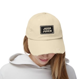 Jeep Juice Distressed Hat | Off-Road Adventure Cap | 4x4 Trucker Hat | Rugged Trail Life Gift | Funny Jeep Lover Hat