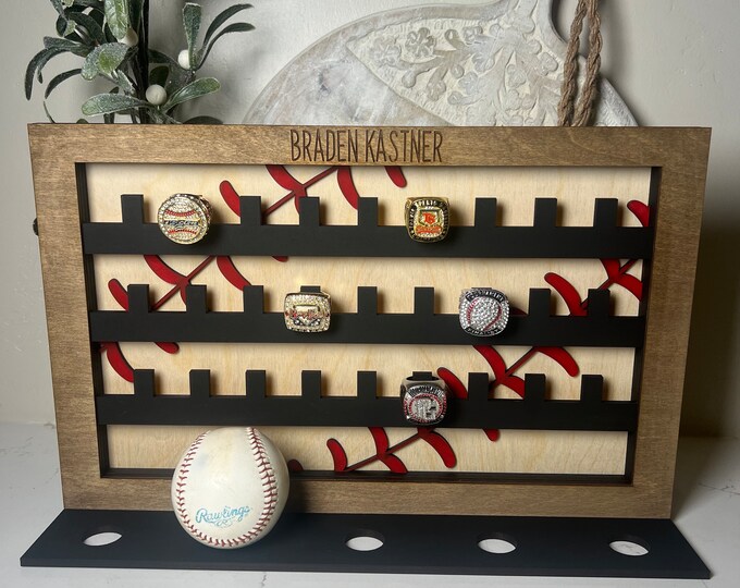 Baseball Ring Display, Game Ball Display, Little League Ring, Club Ball