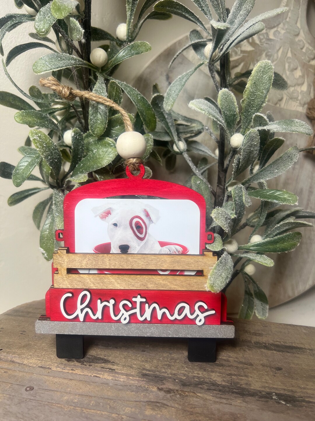Red Truck Gift Card Ornament Gift Card Holder Vintage Truck Etsy