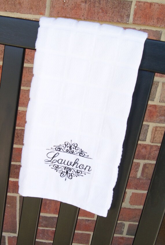 Items similar to Personalized Dish Towels on Etsy