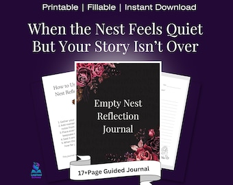 Reflectiedagboek leeg nest: afdrukbare aandenken, levensovergang (pdf)