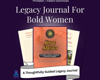 Legacy Story Journal for Women: Self-Reflection Prompts (Printable PDF)