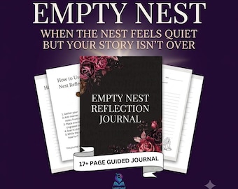 Empty Nest Reflection Journal: Printable Keepsake, Life Transition (PDF)