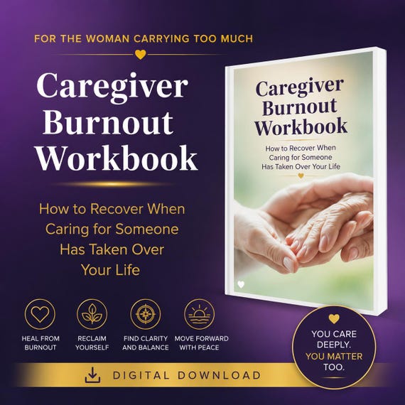 Caregiver Burnout Workbook | Compassion Fatigue and Emotional Exhaustion PDF