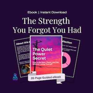 Quiet Confidence eBook for Women, Speak Up and Stop People Pleasing, Self-Worth Guide