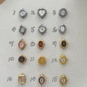 Vintage Watch Faces Dials,Retro Watch Face for DIY Jewelry Making,Watch Bracelet Craft Accessories,Tiny Watch Heads for Handmade Jewelry