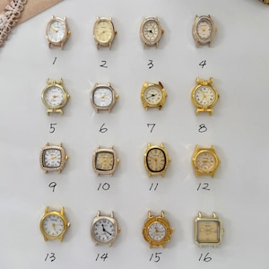 Klockhuvud för gör-det-själv-armband och klockarmband, oval, rund fyrkantig kvartsurtavla, klocktillverkningstillbehör för män och kvinnor, gör-det-själv-klocktillbehör